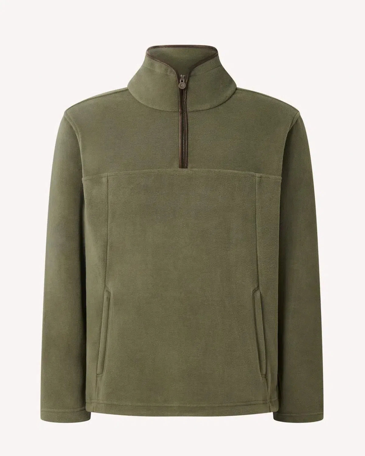 Bernard Weatherill 1/4 Zip Fleece Jacket Forest Green | Preamato Luxury