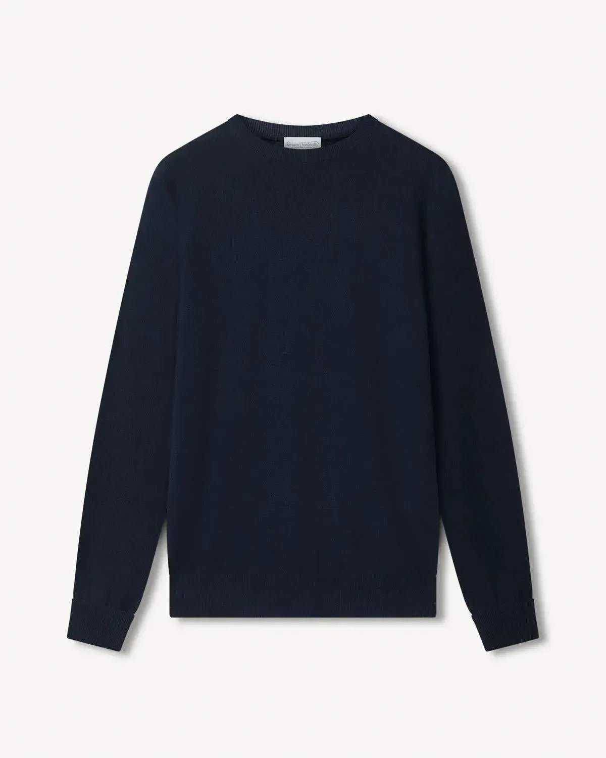 Bernard Weatherill Cashmere Mix Crew Neck Navy | Preamato Luxury