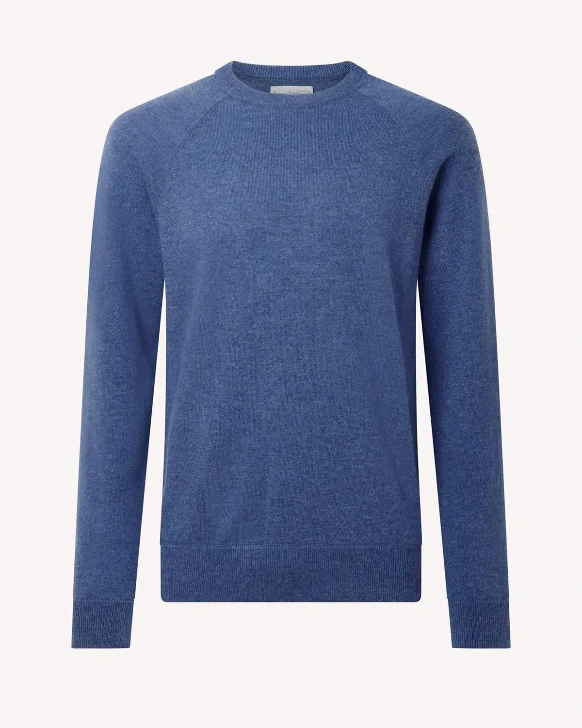 Bernard Weatherill Crew Neck Pullover Jumper Channel Isle Blue | Preamato Luxury