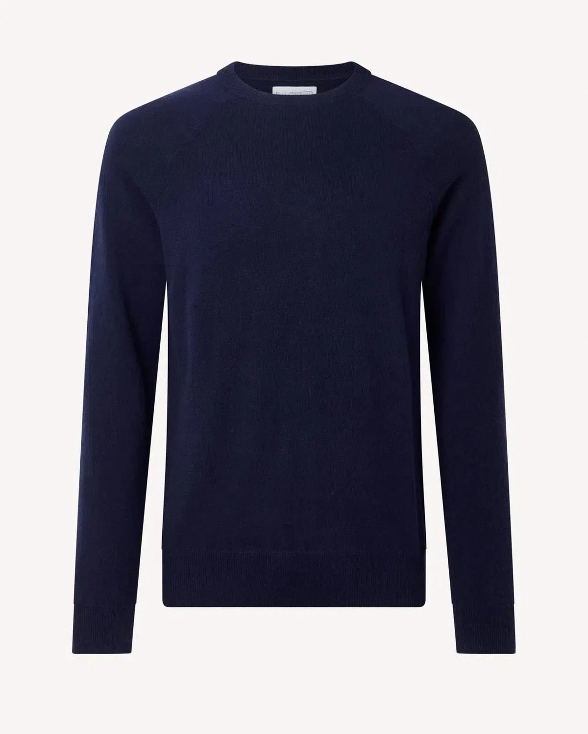 Bernard Weatherill Crew Neck Pullover Jumper Savile Row Navy | Preamato Luxury