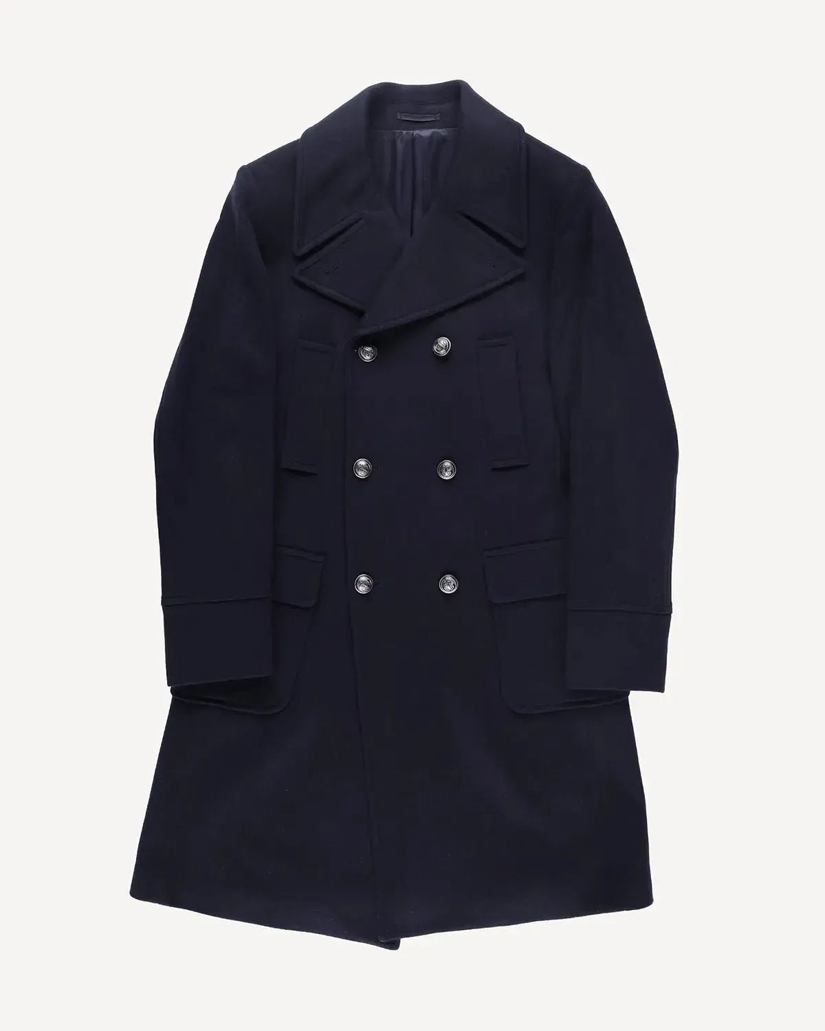 Bernard Weatherill DB Peacoat 3/4 Length Navy | Preamato Luxury