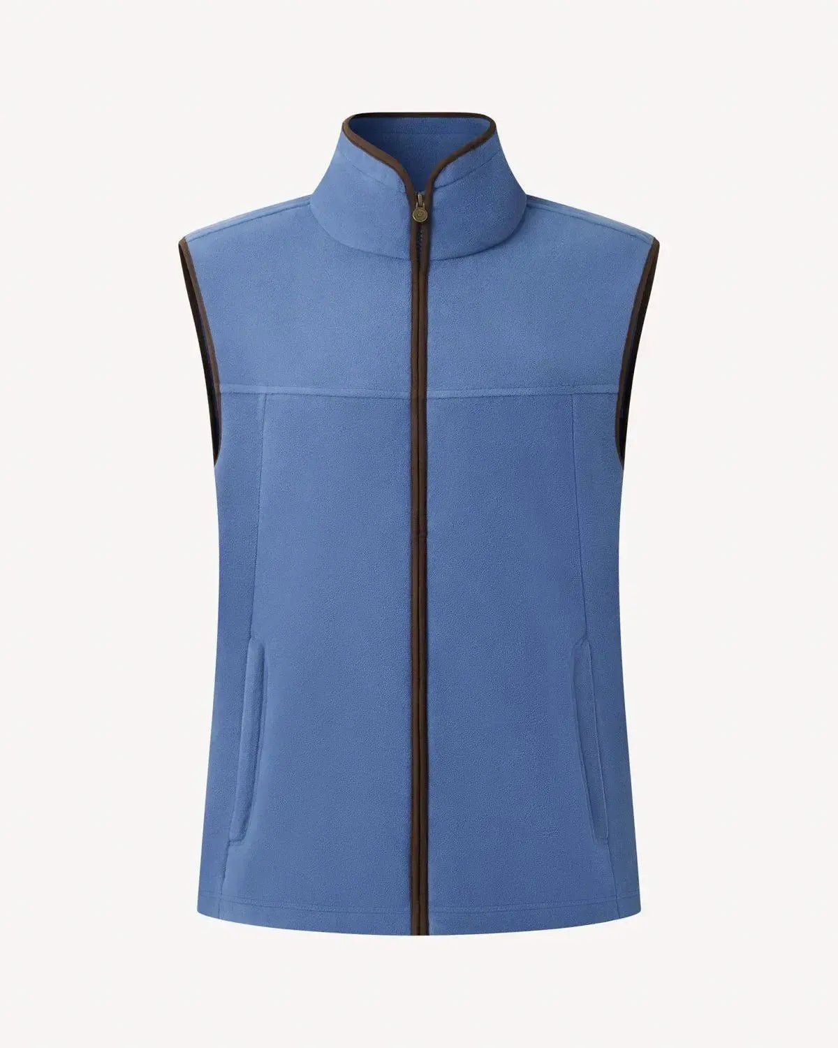 Bernard Weatherill Fleece Gilet Air Force Blue | Preamato Luxury