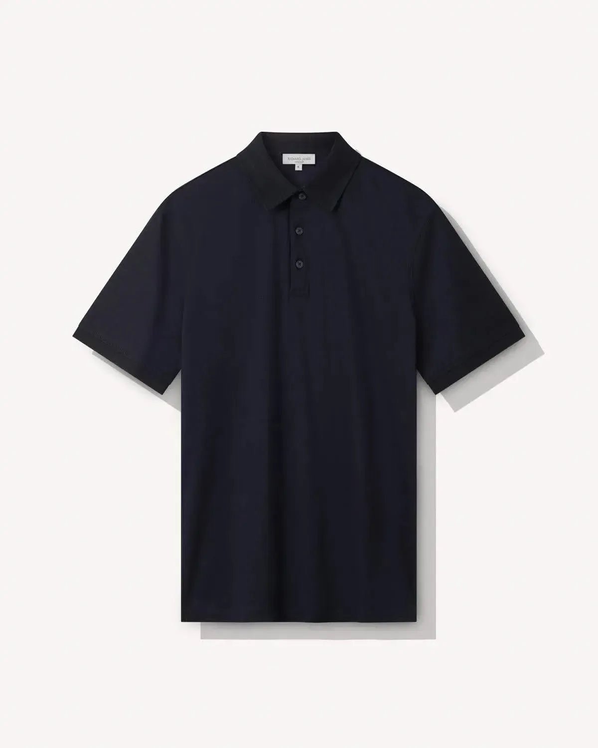 Richard James Mercerised Cotton Polo Shirt Navy | Preamato Luxury
