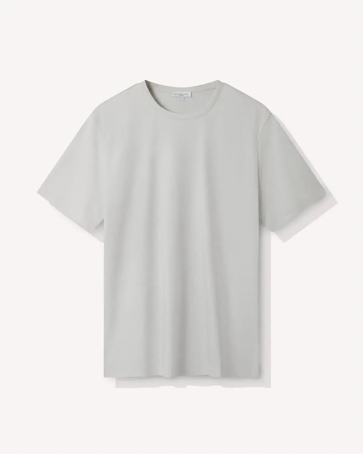 Richard James Mercerised Cotton T-Shirt Dove Grey | Preamato Luxury
