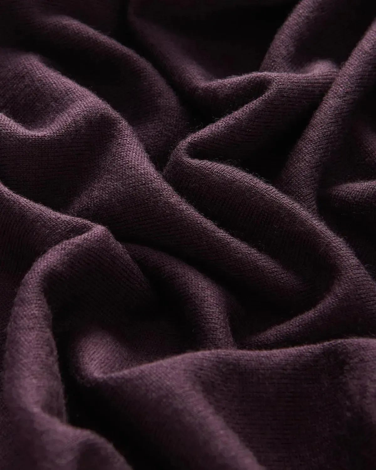Richard James Merino Wool Crew Neck Knit Plum | Preamato Luxury