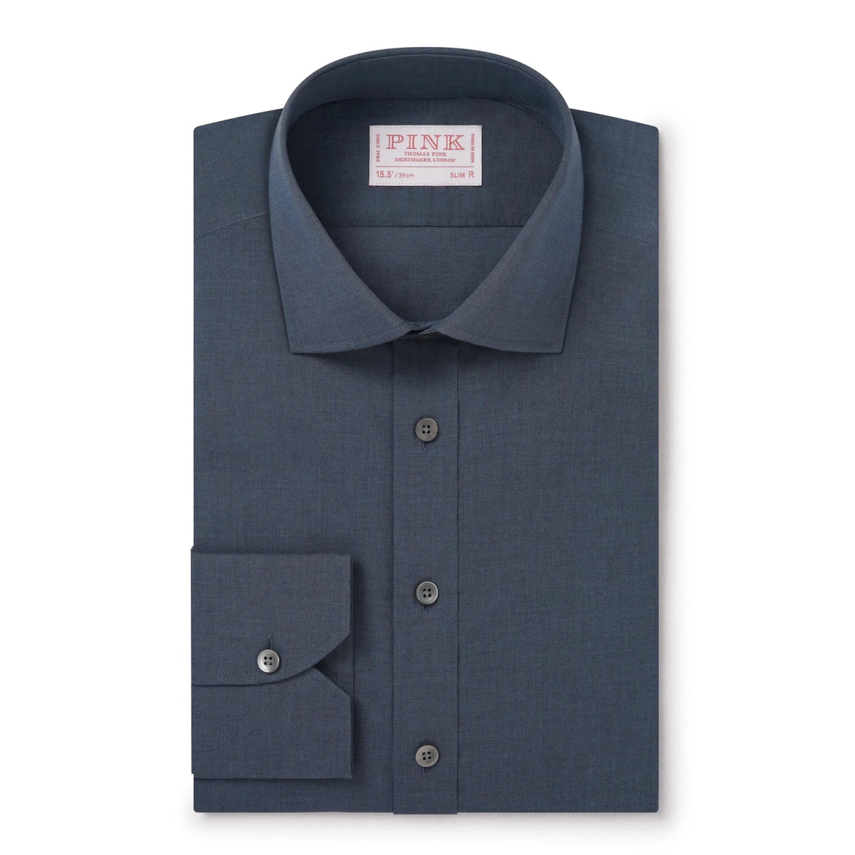 Thomas Pink Slim Fit Formal Lightweight Cotton Shirt | Preamato Luxury
