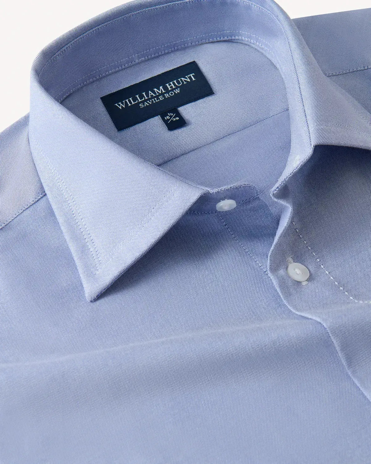 William Hunt Oxford Cotton Shirt Sky | Preamato Luxury