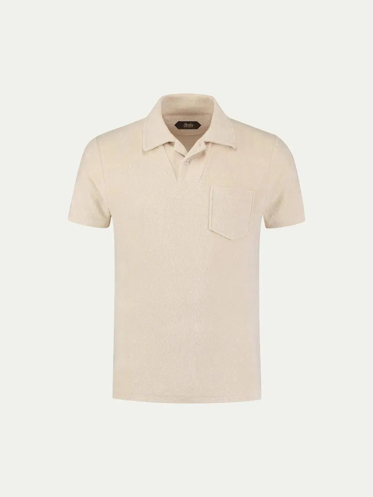 AURELIEN TERRY POLO SHIRT 2 SHELL | Preamato Luxury