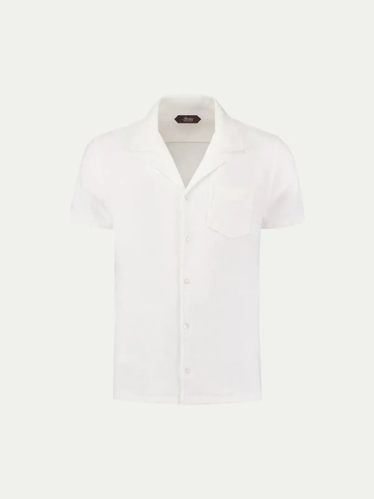 AURELIEN TERRY RESORT SHIRT WHITE | Preamato Luxury
