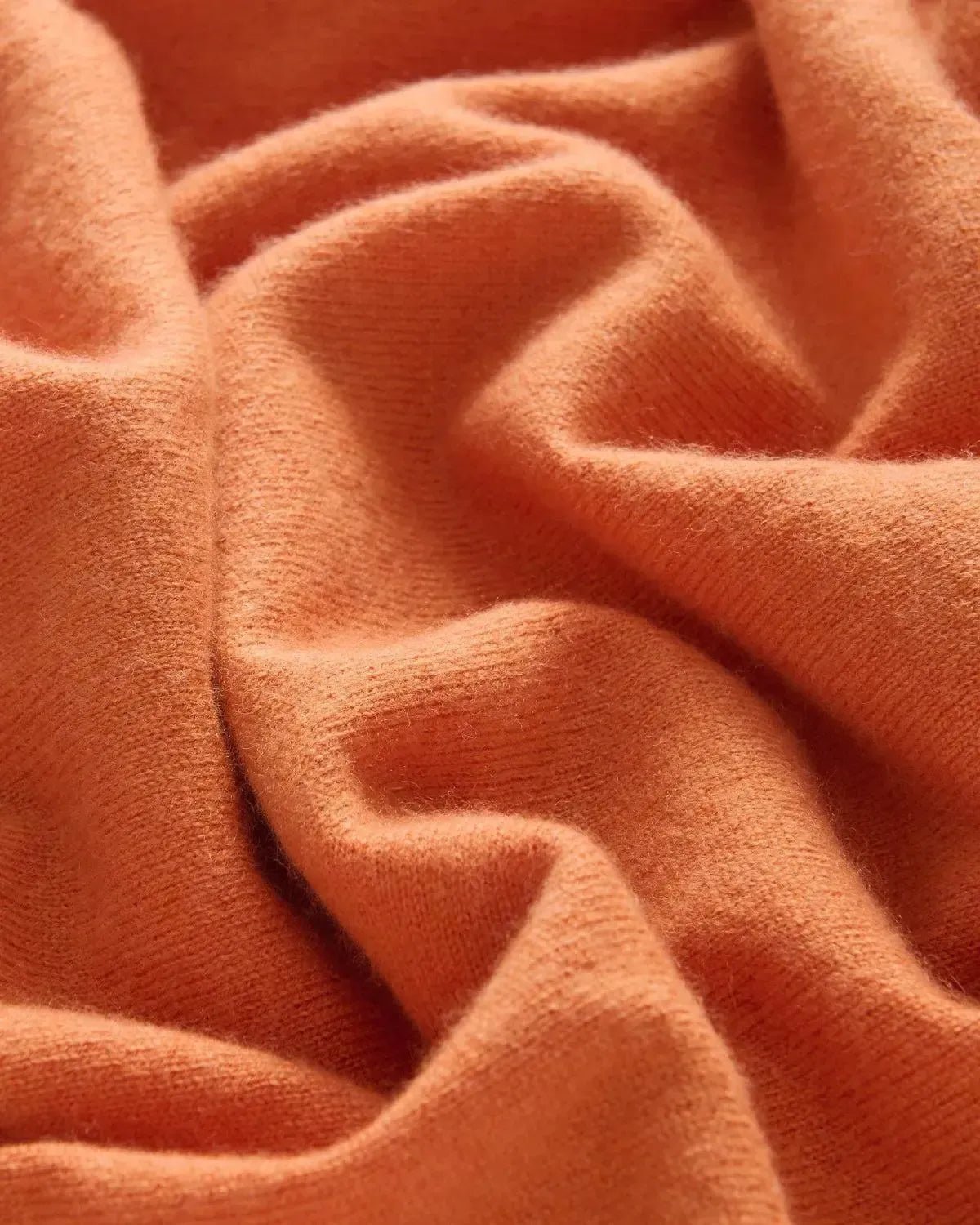 Bernard Weatherill 1/4 Zip Cashmere Mix Burnt Orange | Preamato Luxury