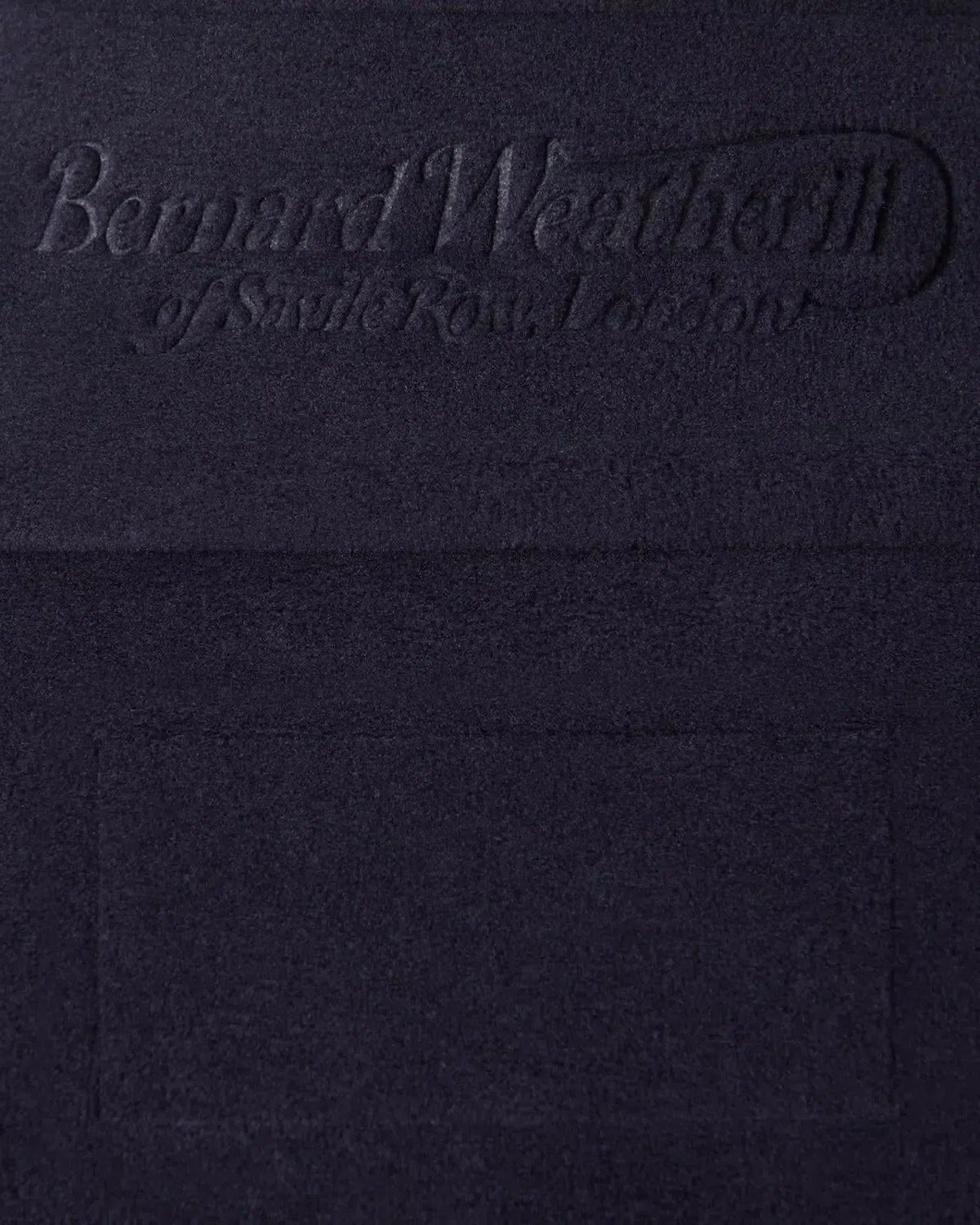 Bernard Weatherill 1/4 Zip Fleece Jacket Dark Navy | Preamato Luxury