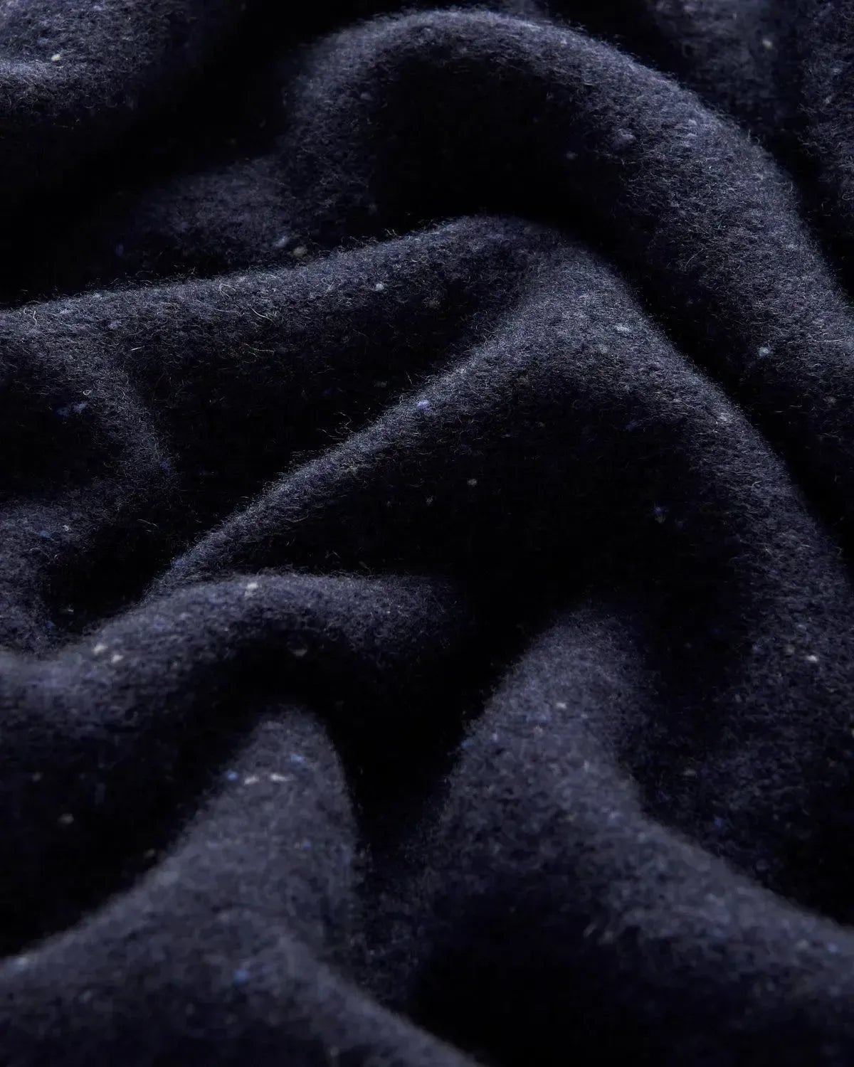 Bernard Weatherill 1/4 Zip Melange Neps Navy Flec | Preamato Luxury