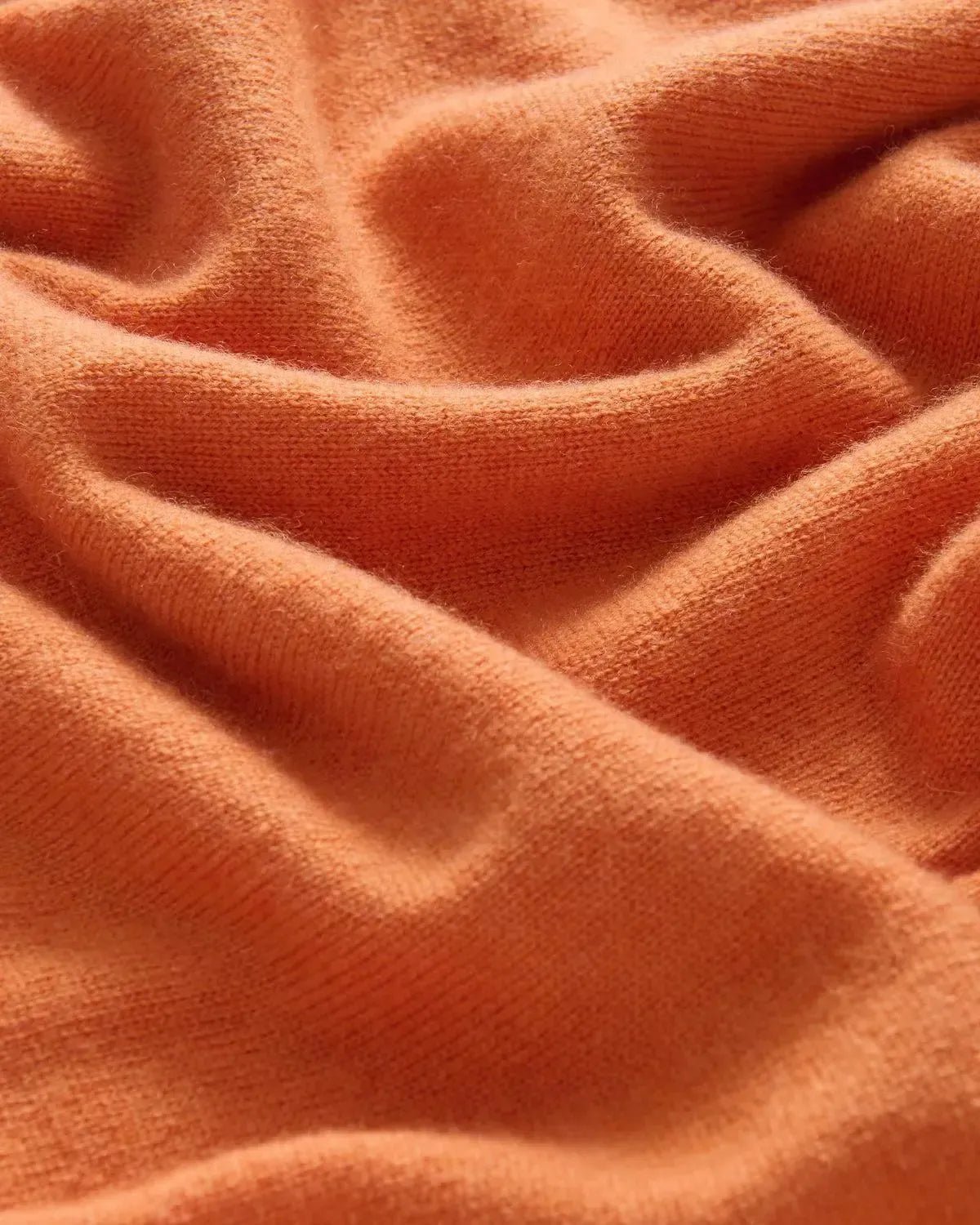 Bernard Weatherill Cashmere Mix Crew Neck Burnt Orange | Preamato Luxury