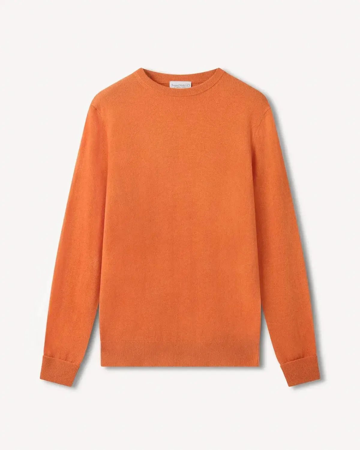 Bernard Weatherill Cashmere Mix Crew Neck Burnt Orange | Preamato Luxury