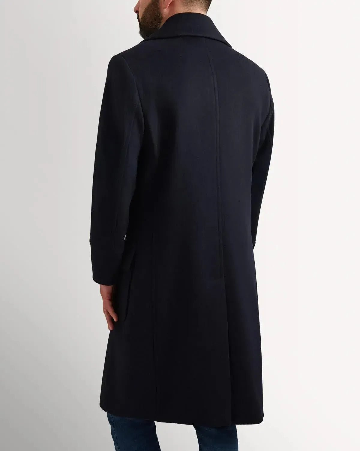 Bernard Weatherill DB Peacoat 3/4 Length Navy | Preamato Luxury