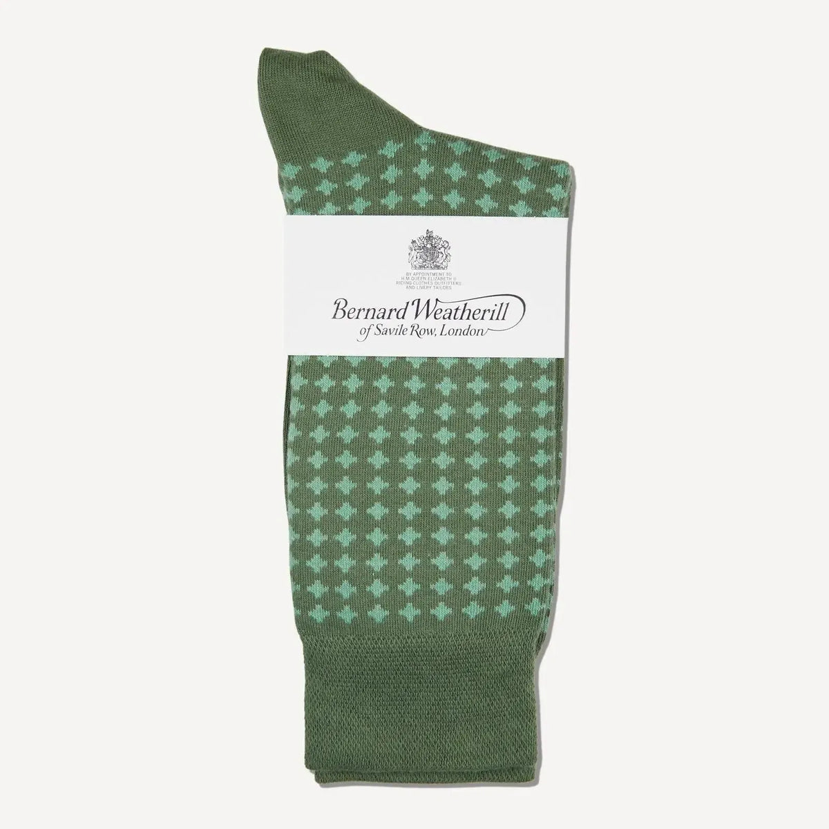 Bernard Weatherill Diamond Socks Bronze/Green | Preamato Luxury