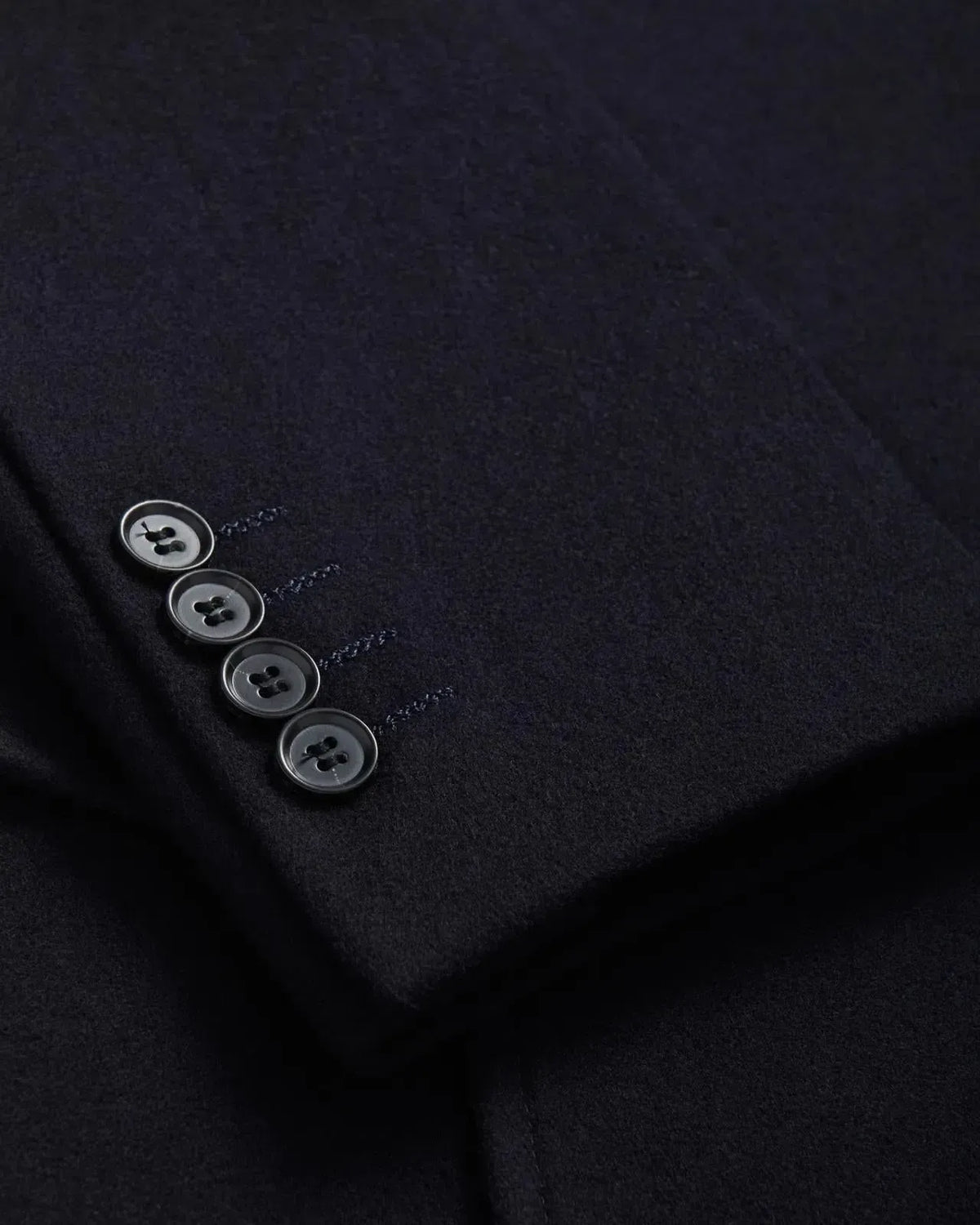 Bernard Weatherill Double Breasted Wool Peacoat Navy Blue | Preamato Luxury