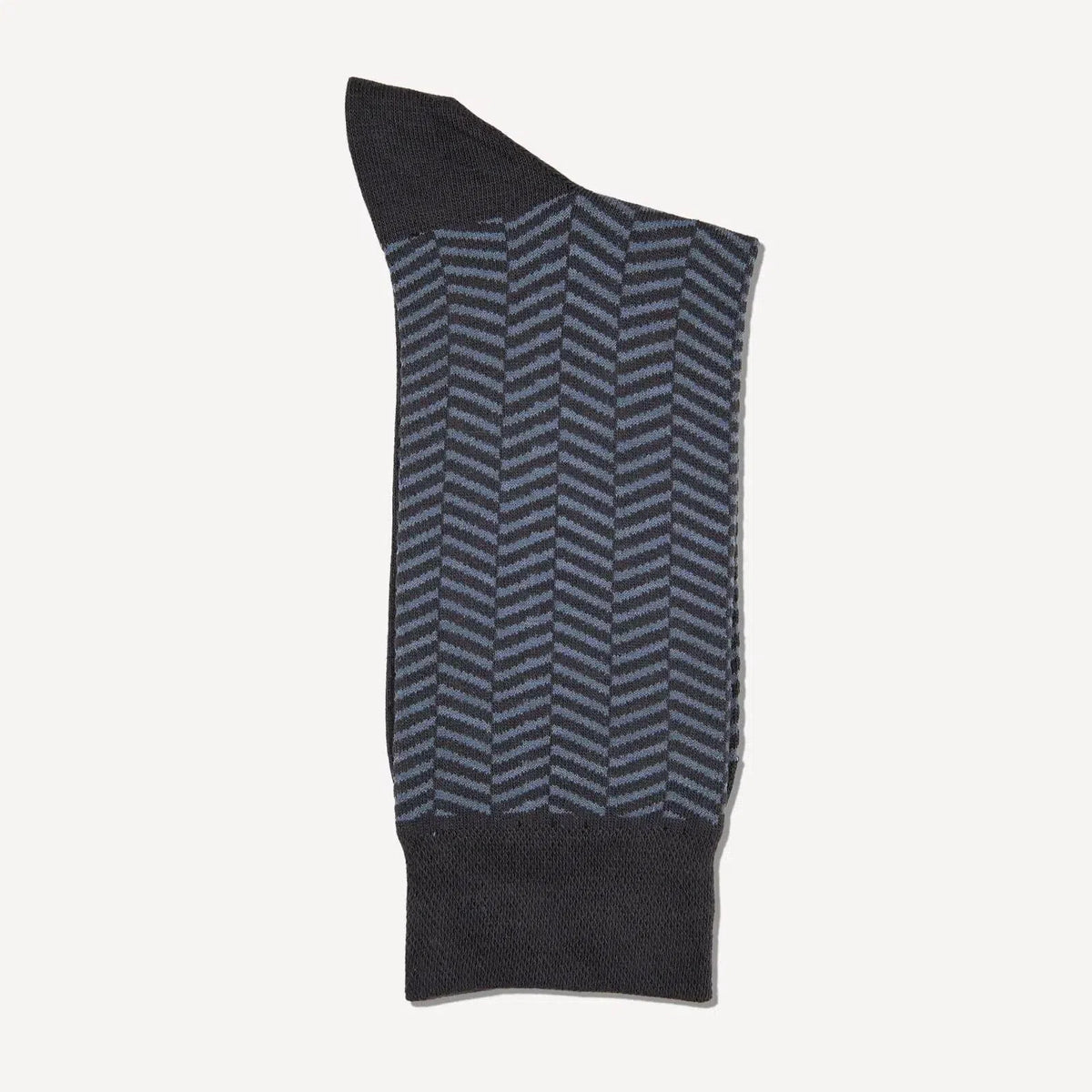 Bernard Weatherill Herringbone Socks Gunmetal/Grey | Preamato Luxury