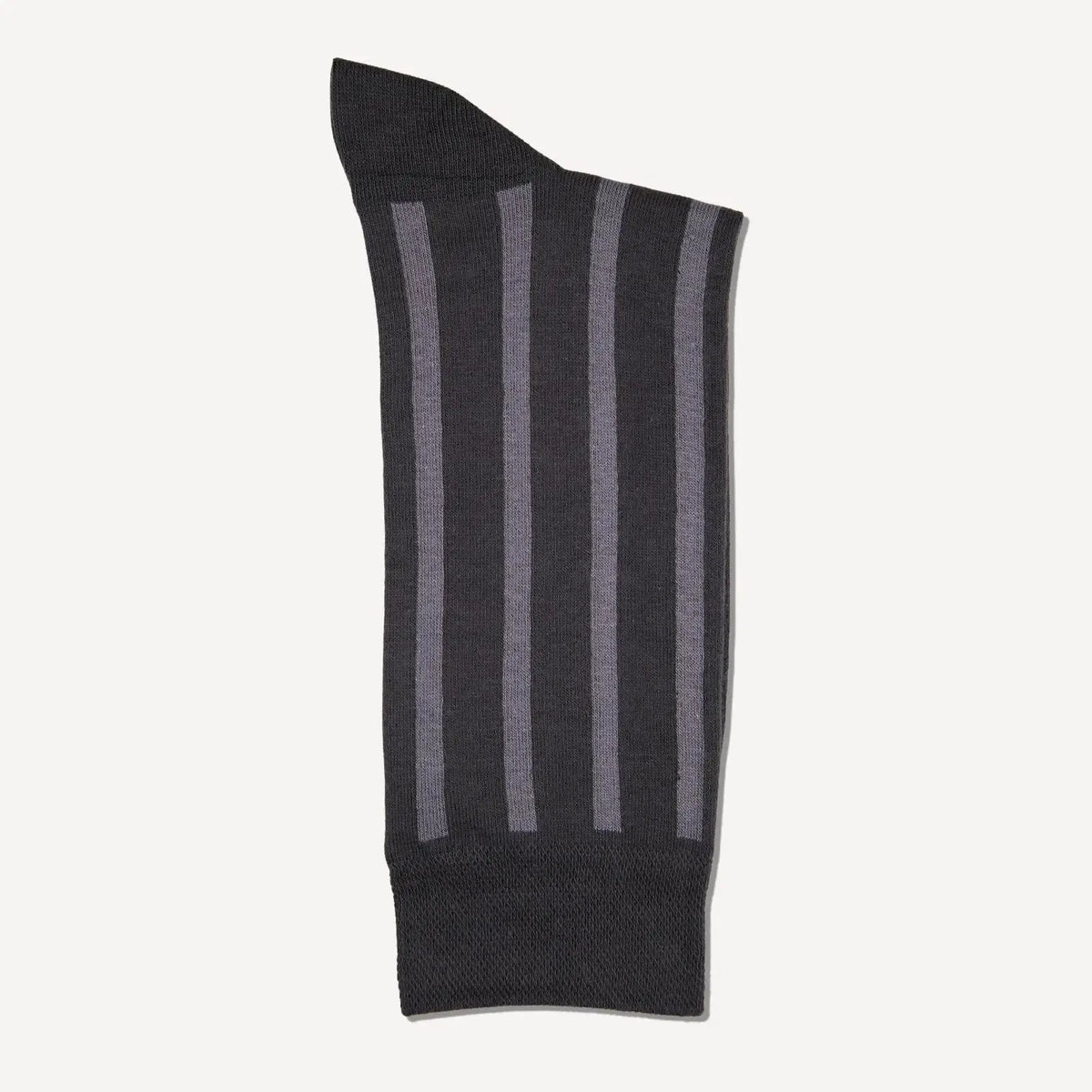Bernard Weatherill Large Stripe Socks Gunmetal/Grey | Preamato Luxury