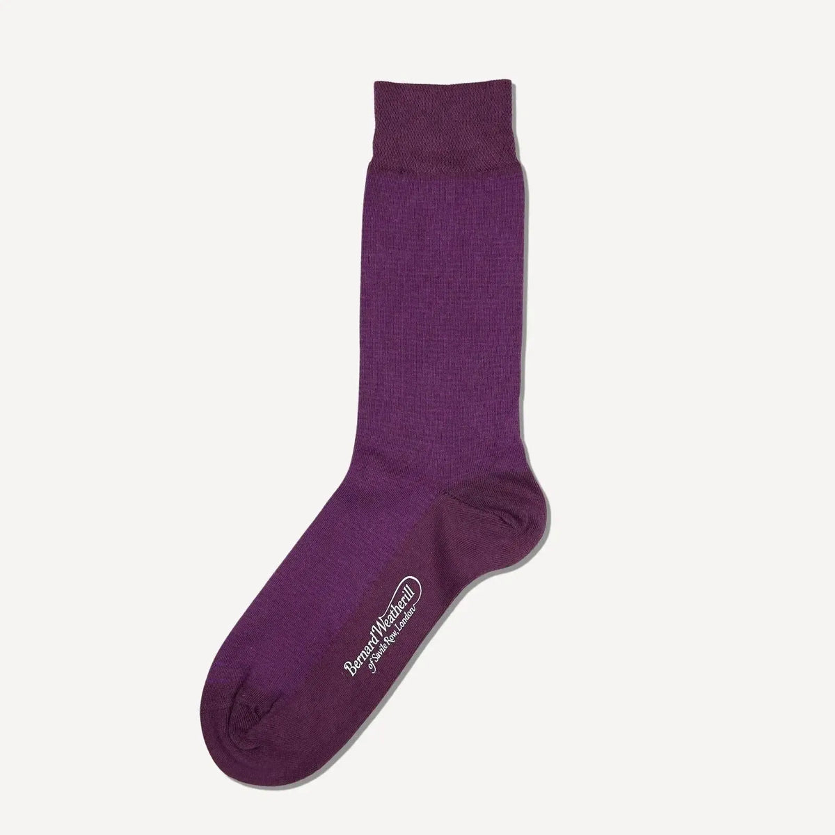 Bernard Weatherill Small Stripe Socks Purple | Preamato Luxury