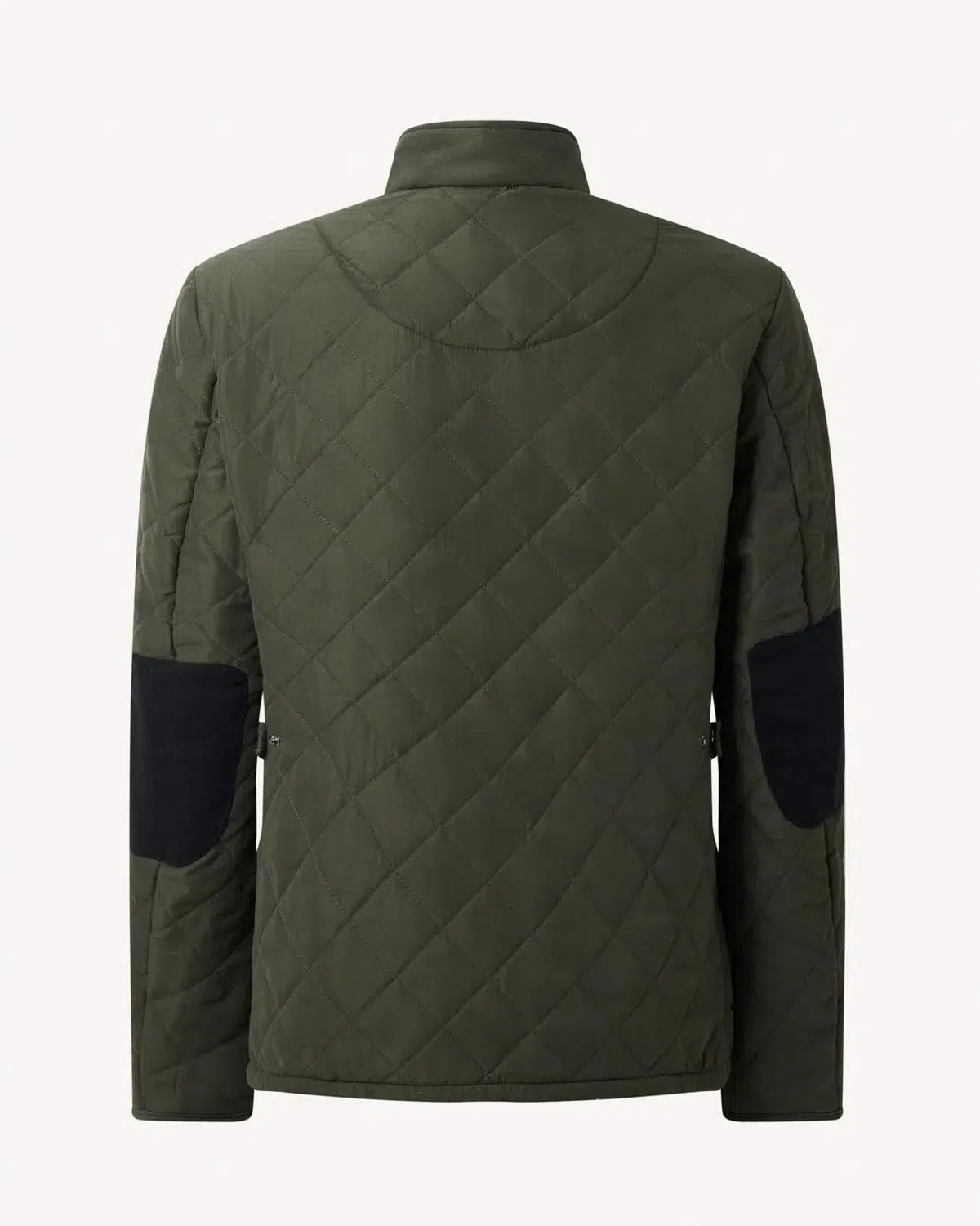 Bernard Weatherill Stand Collar Padded Jacket Khaki Green | Preamato Luxury