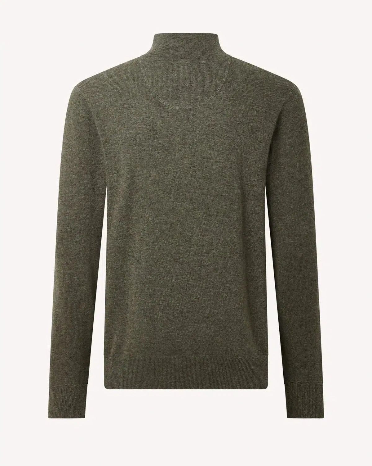Bernard Weatherill Stand Collar Pullover Jumper Country Estate Green | Preamato Luxury