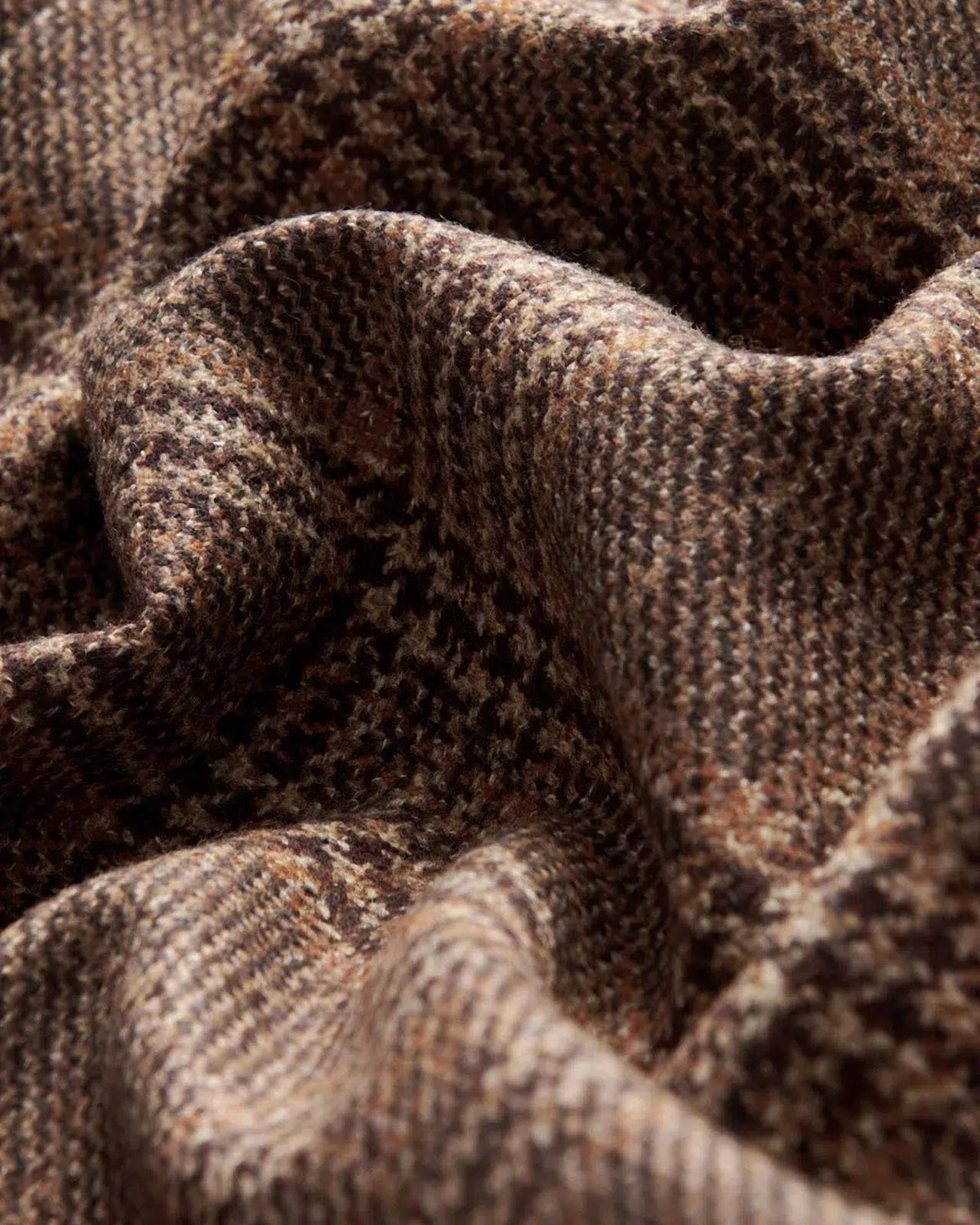 Bernard Weatherill Two Button Window Check Wool Jacket Brown | Preamato Luxury