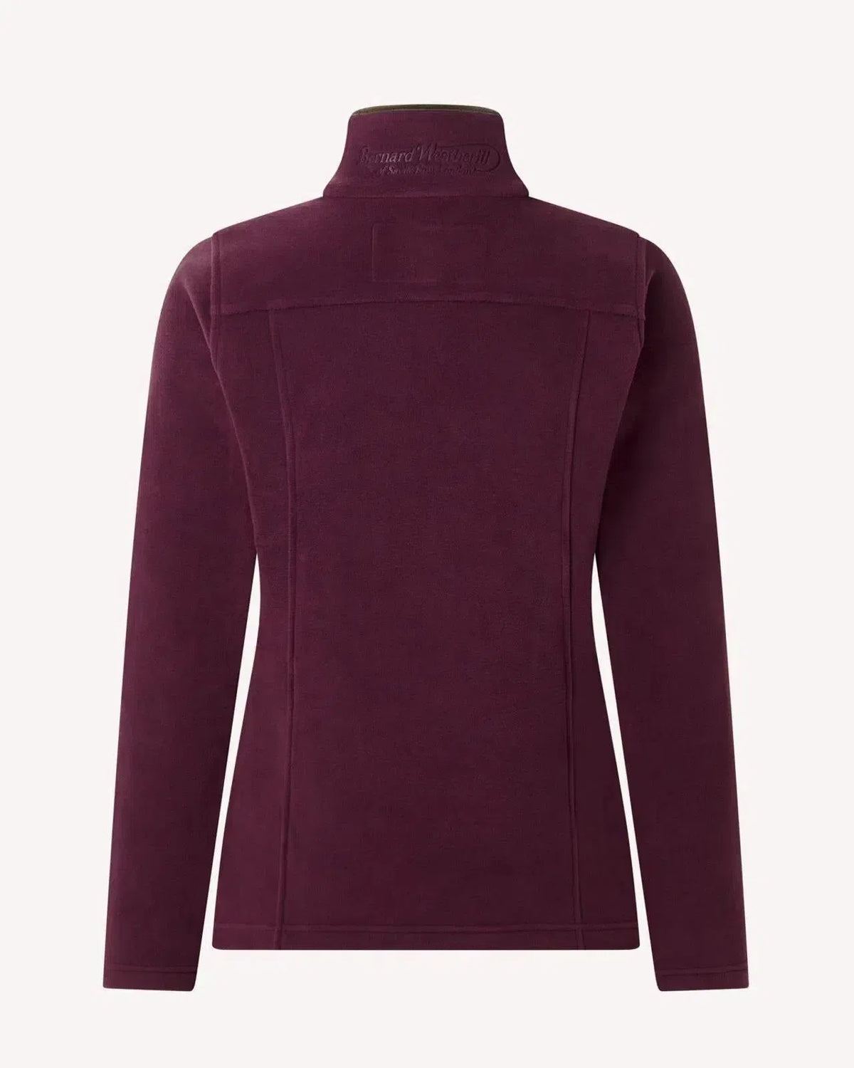 Bernard Weatherill Womens 1/4 Zip Fleece Jacket Aubergine | Preamato Luxury