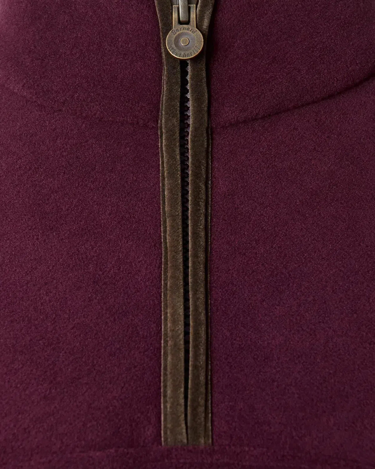 Bernard Weatherill Womens 1/4 Zip Fleece Jacket Aubergine | Preamato Luxury