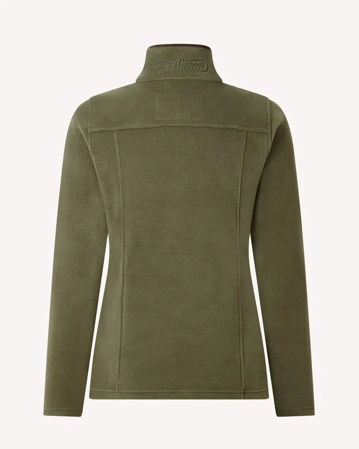 Bernard Weatherill Womens 1/4 Zip Fleece Jacket Forest Green | Preamato Luxury