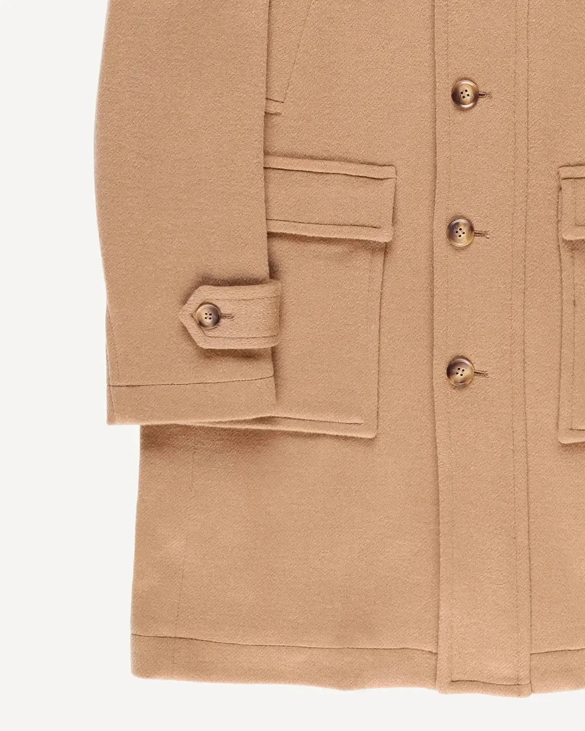 Bernard Weatherill Wool Cashmere Parker Camel | Preamato Luxury