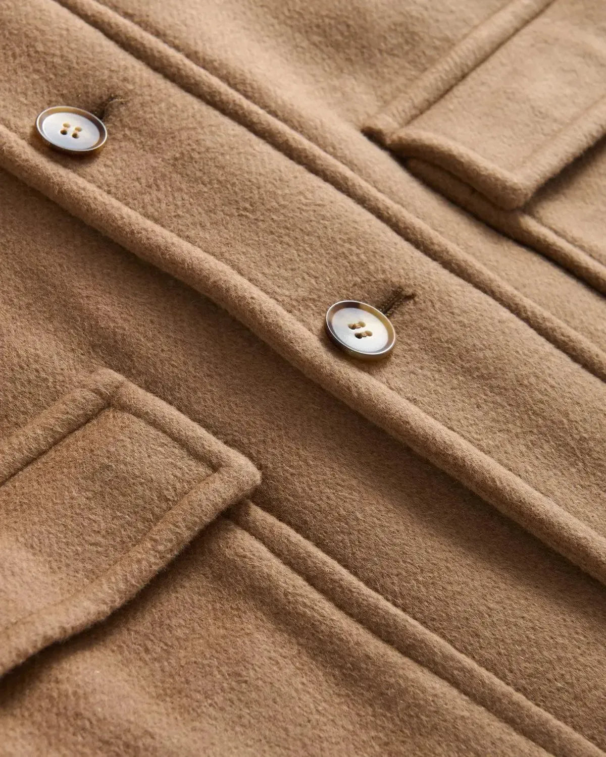 Bernard Weatherill Wool Cashmere Parker Camel | Preamato Luxury