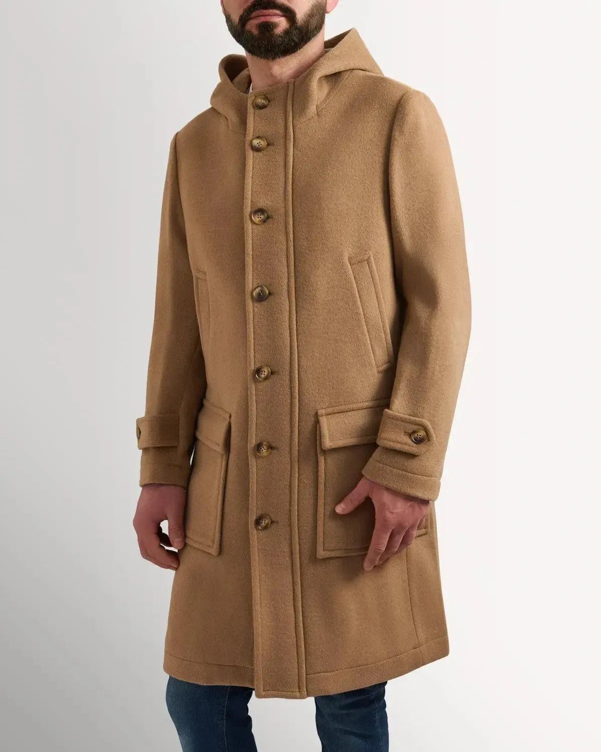 Bernard Weatherill Wool Cashmere Parker Camel | Preamato Luxury