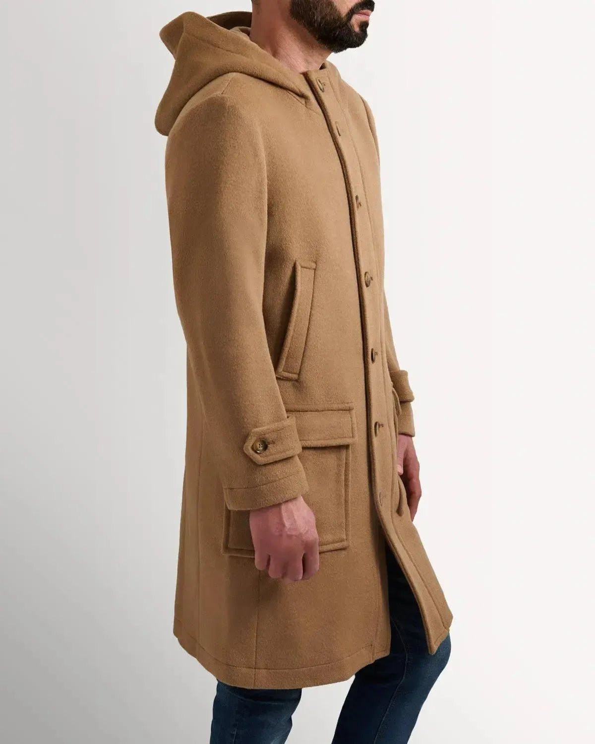 Bernard Weatherill Wool Cashmere Parker Camel | Preamato Luxury