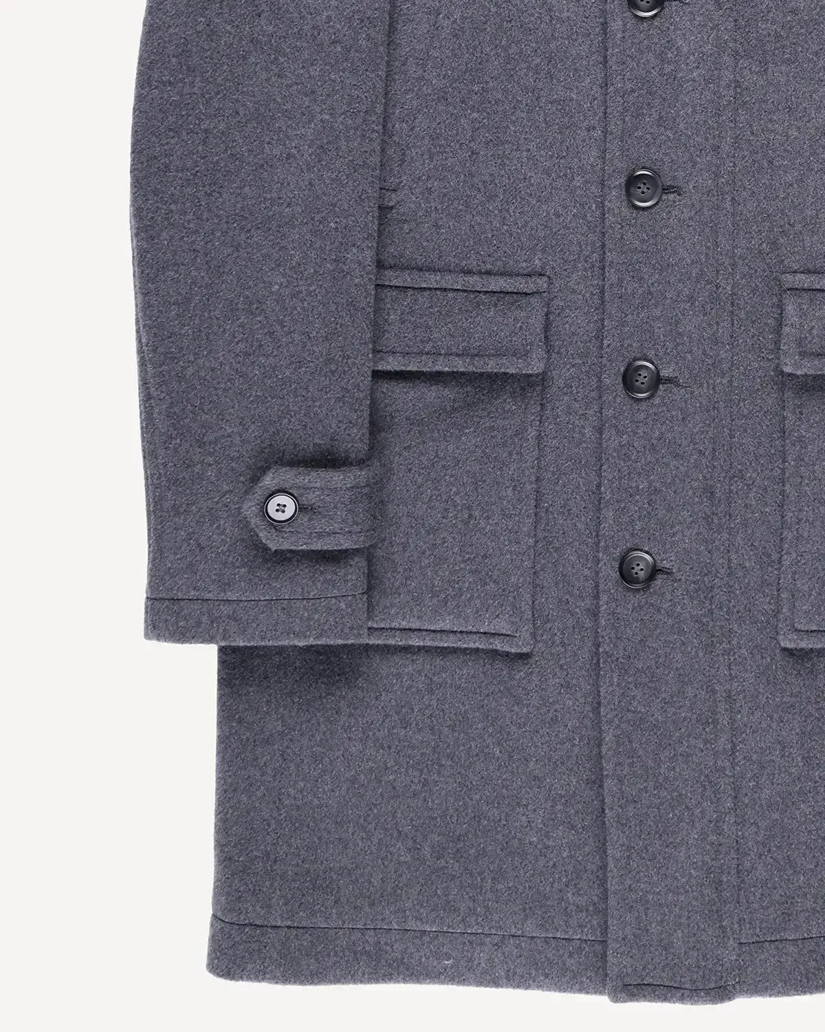Bernard Weatherill Wool Cashmere Parker Grey | Preamato Luxury