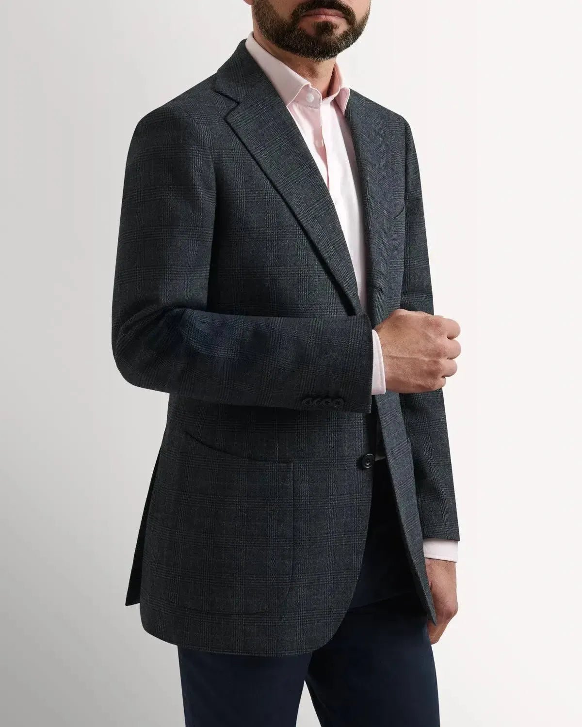 Bernard Weatherill Wool POW Check Jacket | Preamato Luxury