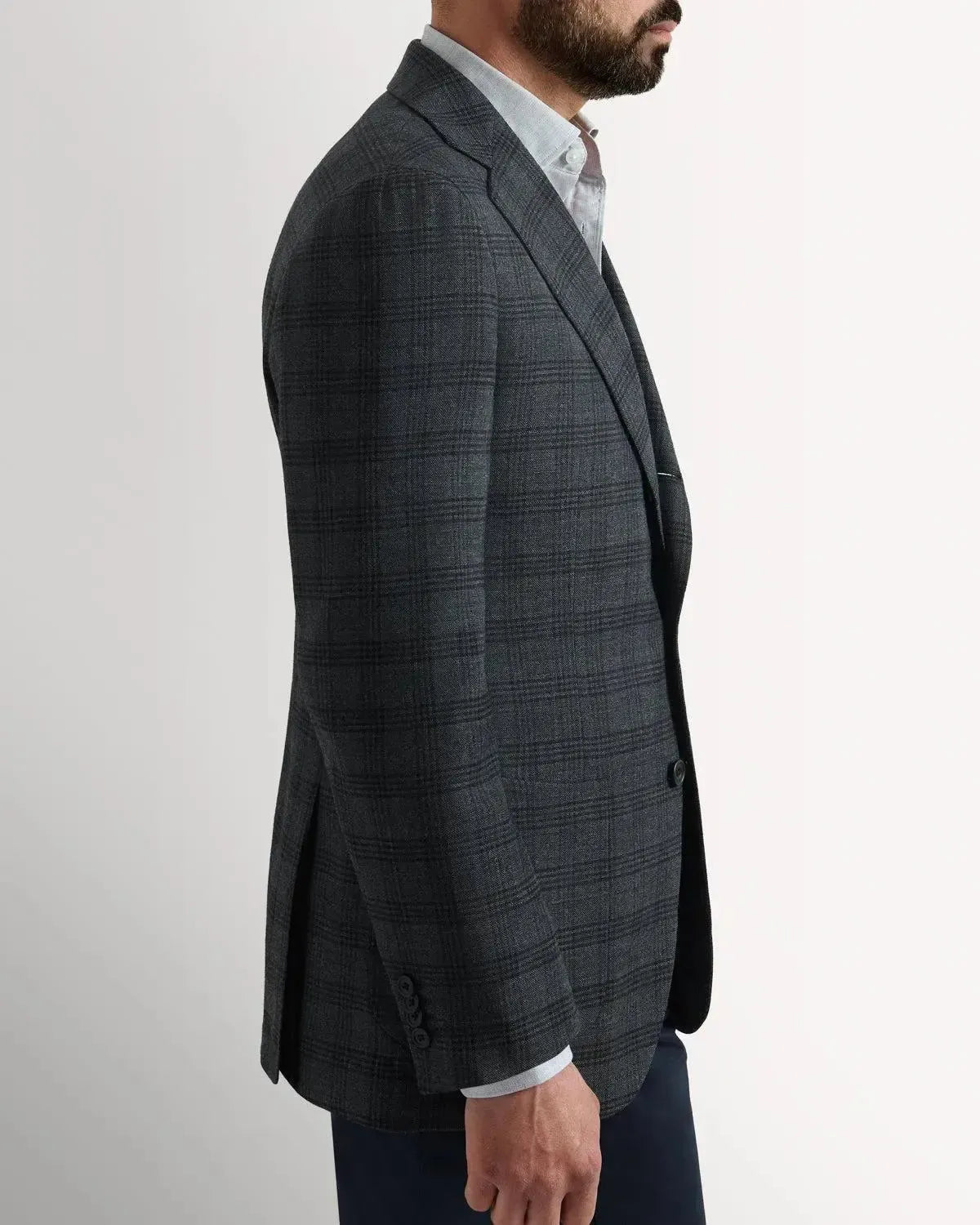 Bernard Weatherill Wool Win Check Jacket | Preamato Luxury
