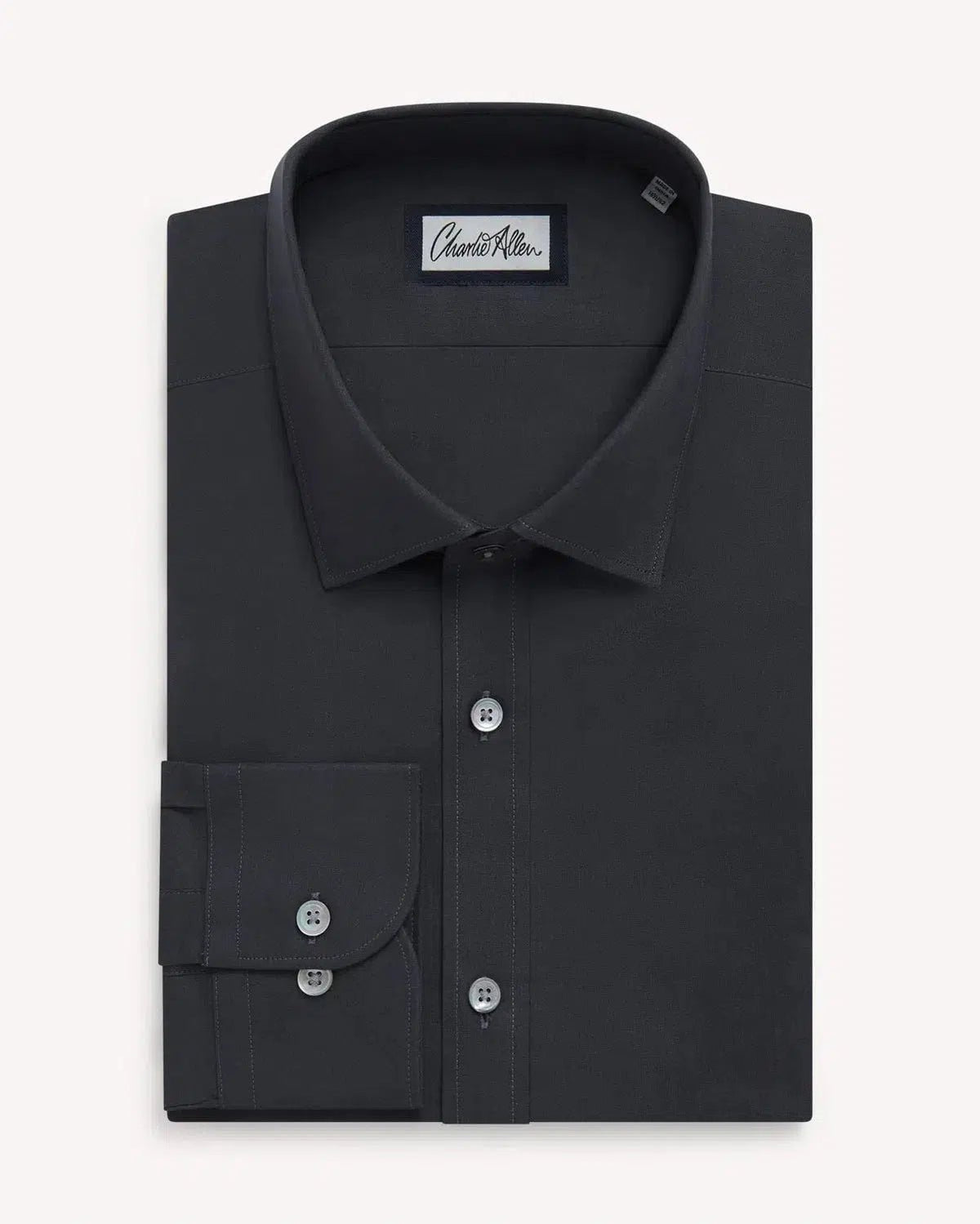 Charlie Allen Blue/Black Poplin Shirt | Preamato Luxury