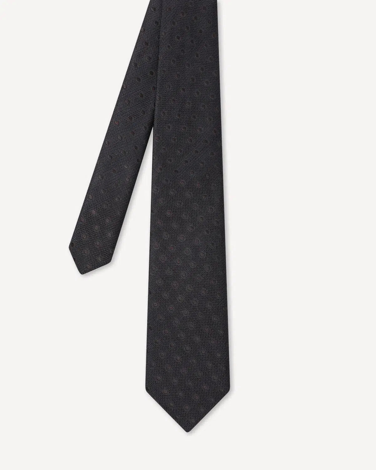 Charlie Allen Woven Polka Dot Tie Chocolate | Preamato Luxury