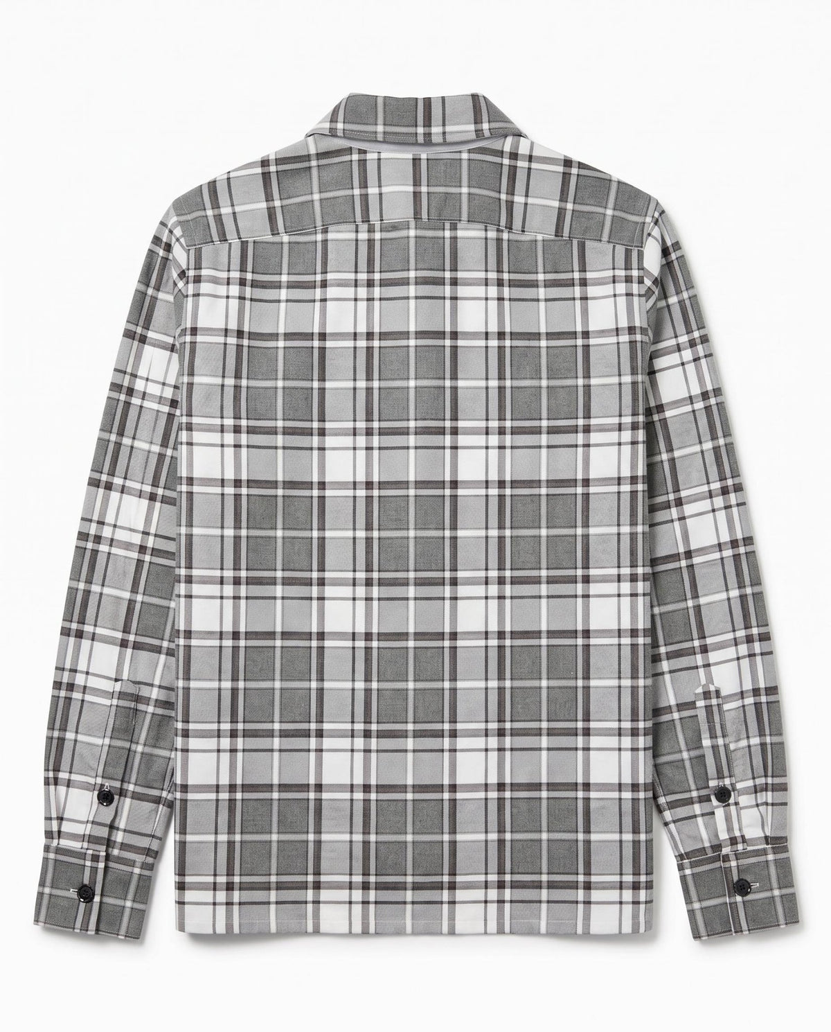 Eleventy Heavyweight Winter Check Shirt Grey | Preamato Luxury