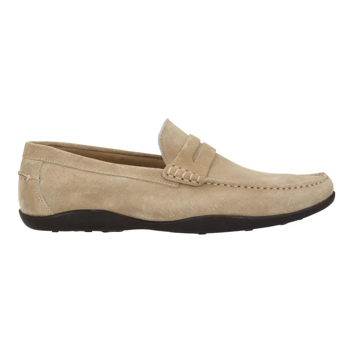 Harrys Of London Basel F Kudu Suede Loafer Taupe | Preamato Luxury