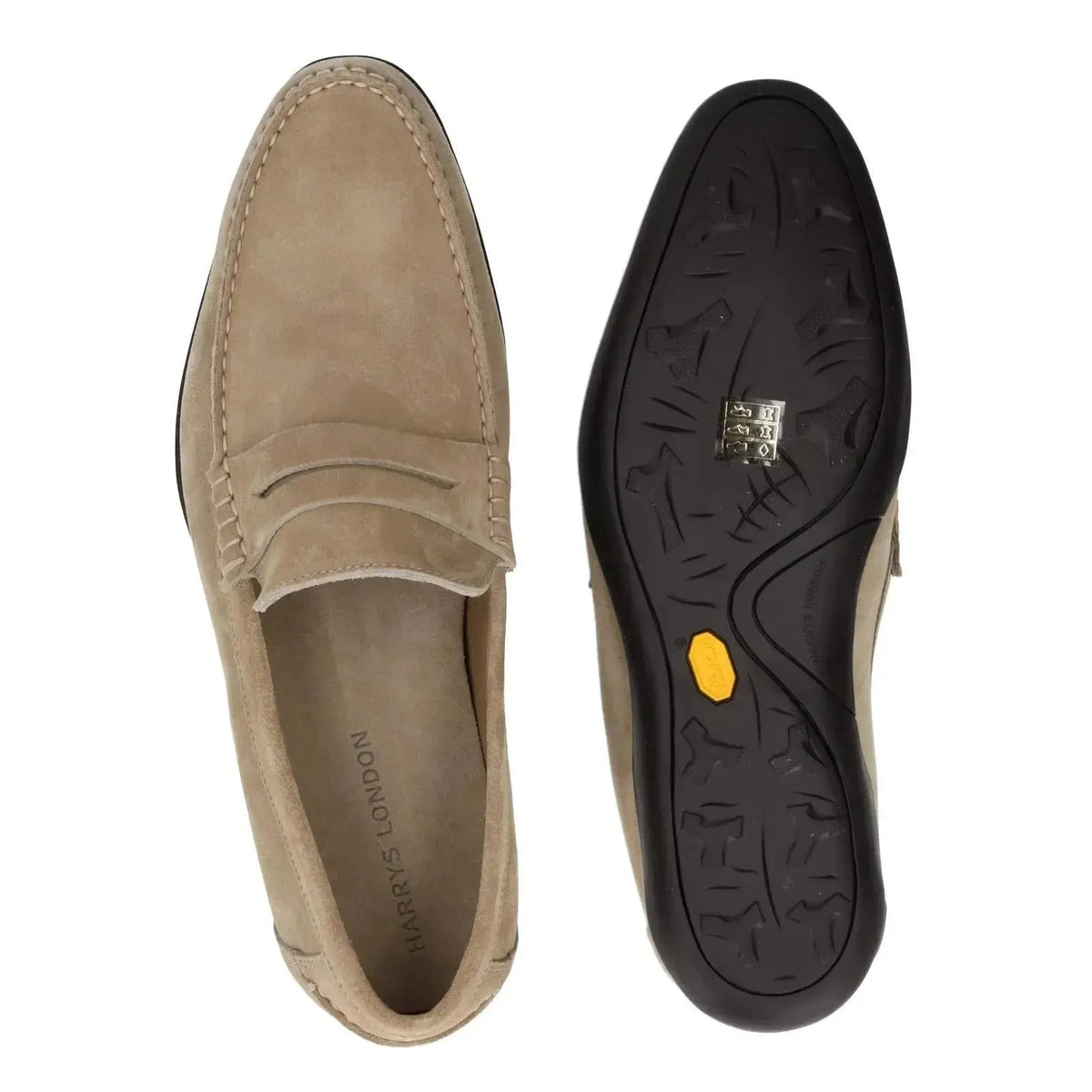Harrys Of London Basel F Kudu Suede Loafer Taupe | Preamato Luxury
