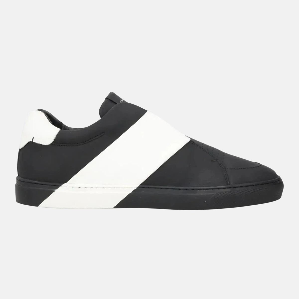 Harrys Of London Bolt 2 Tech Leather Trainer Black White | Preamato Luxury