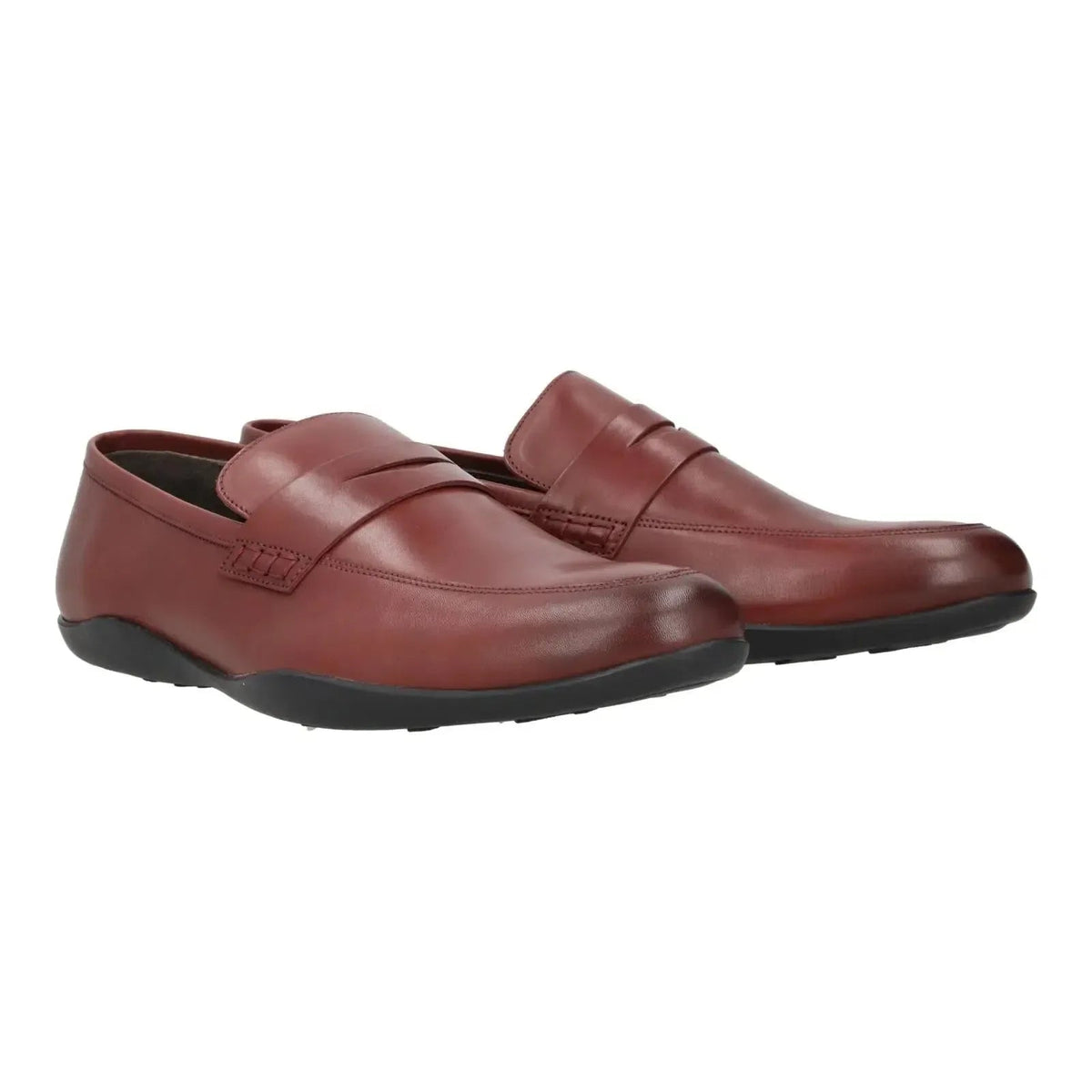 Harrys Of London Downing 3D F Satin Leather Loafer Burgundy | Preamato Luxury