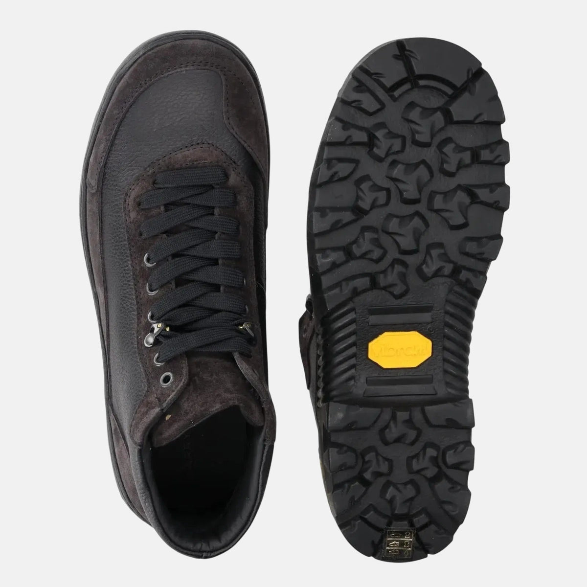 Harrys Of London Eccles Suede Milled Leather Walking Boot Charcoal Black | Preamato Luxury