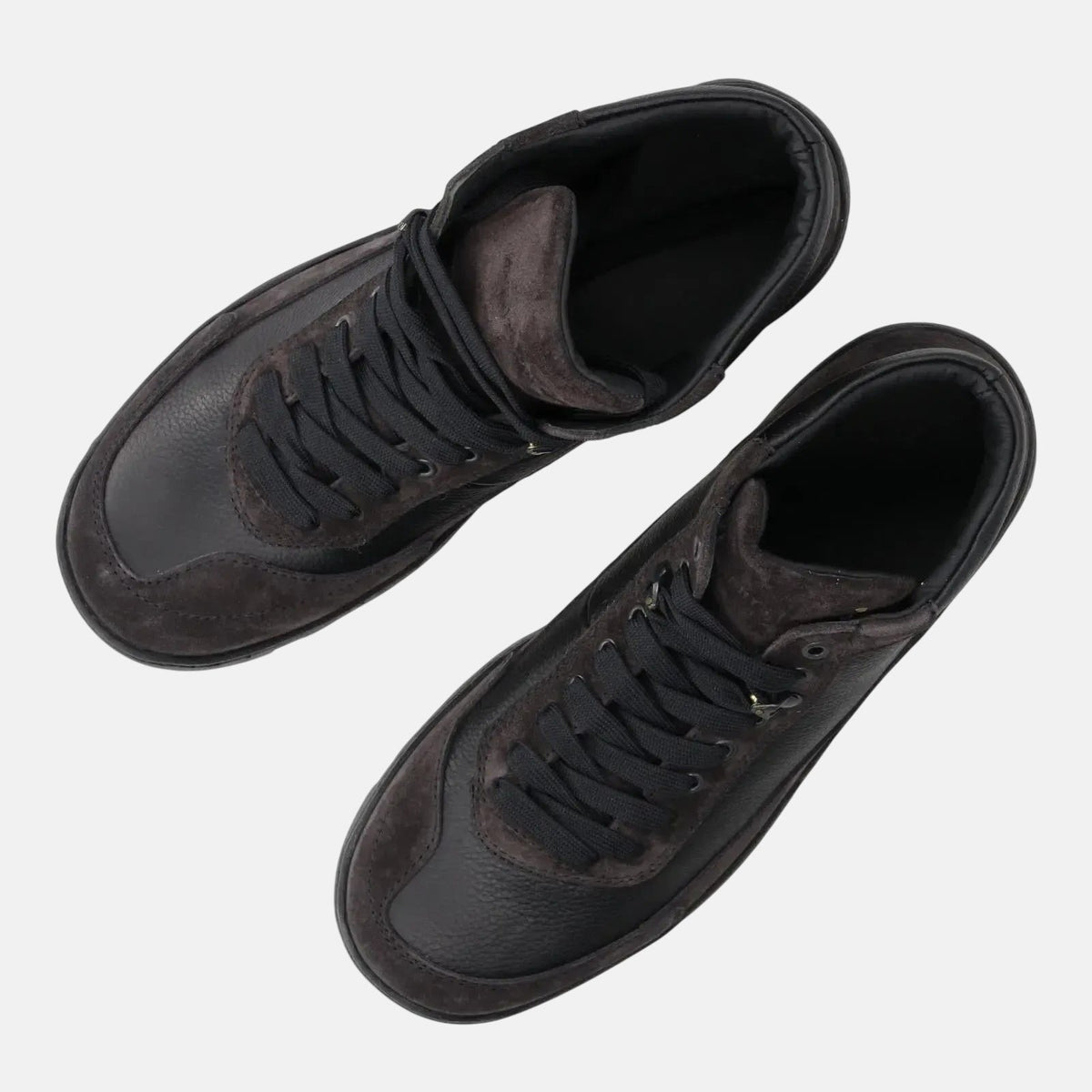 Harrys Of London Eccles Suede Milled Leather Walking Boot Charcoal Black | Preamato Luxury