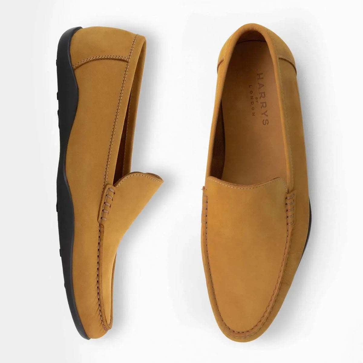 Harrys Of London Glider Nubuk Shoe Golden Yellow | Preamato Luxury