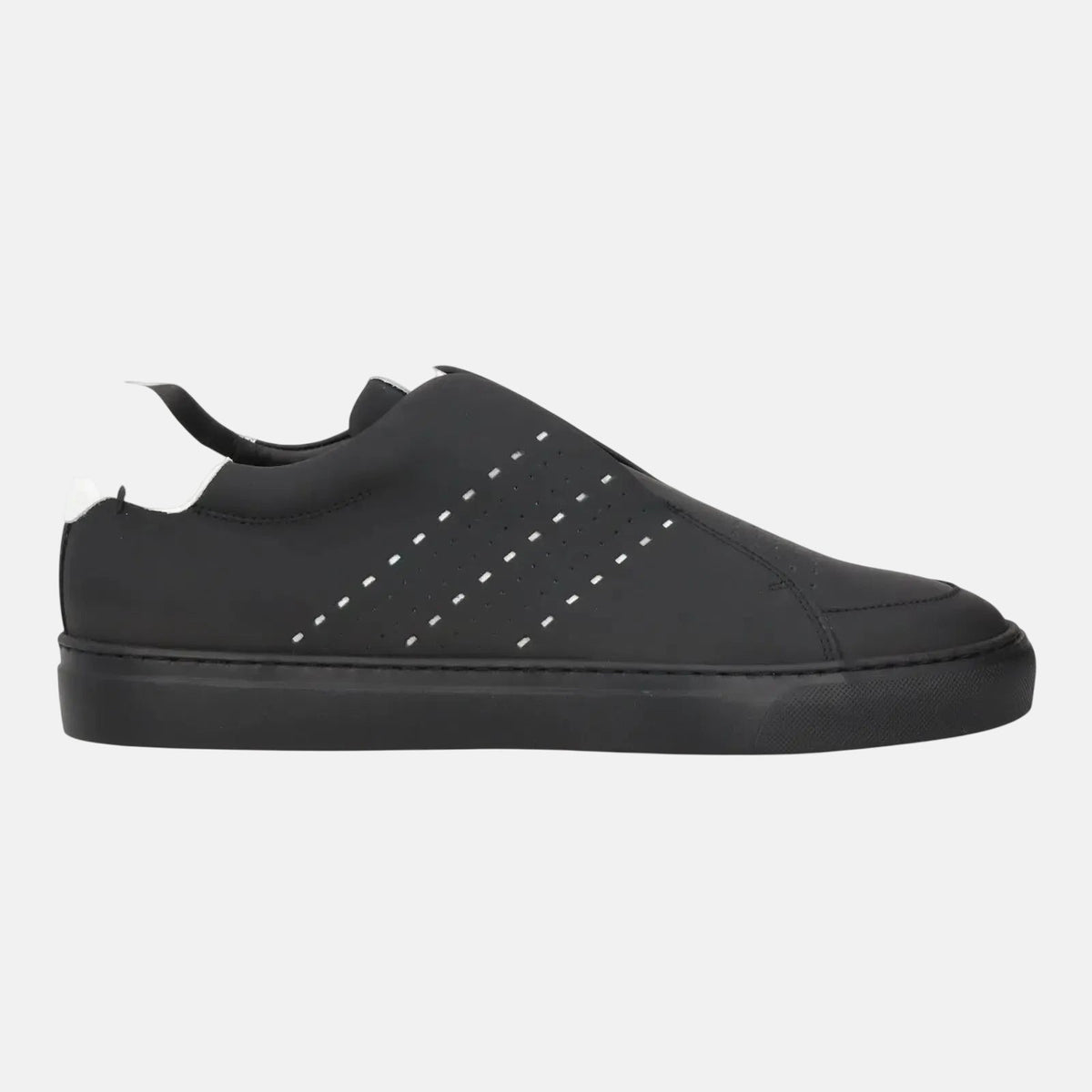 Harrys Of London Track Tech Leather Trainer Black/White | Preamato Luxury
