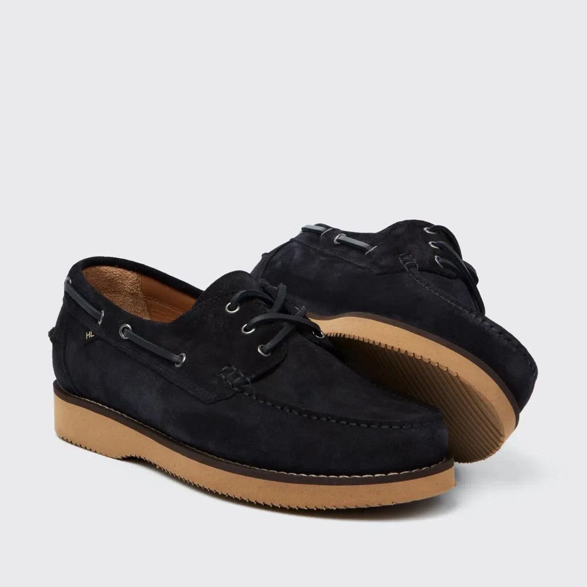Harrys Of London Yates Suede Shoes Dark Navy | Preamato Luxury