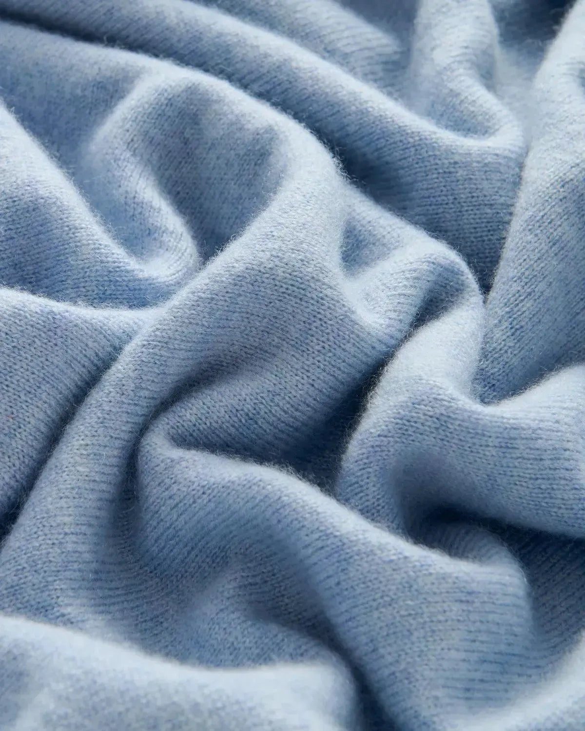 Richard James Cashmere Mix Crew Neck Sky Blue | Preamato Luxury